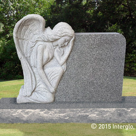Grieving Angel on Rock